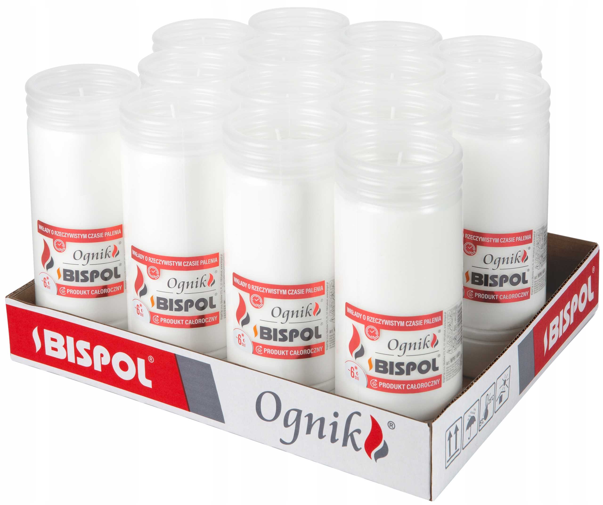 bispol - wkład zalewany ognik wp6 - 14 szt.