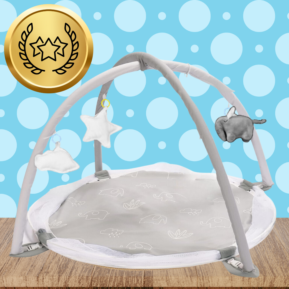 mata edukacyjna dla niemowląt interaktywna 4w1 słonik piłeczki maskotki