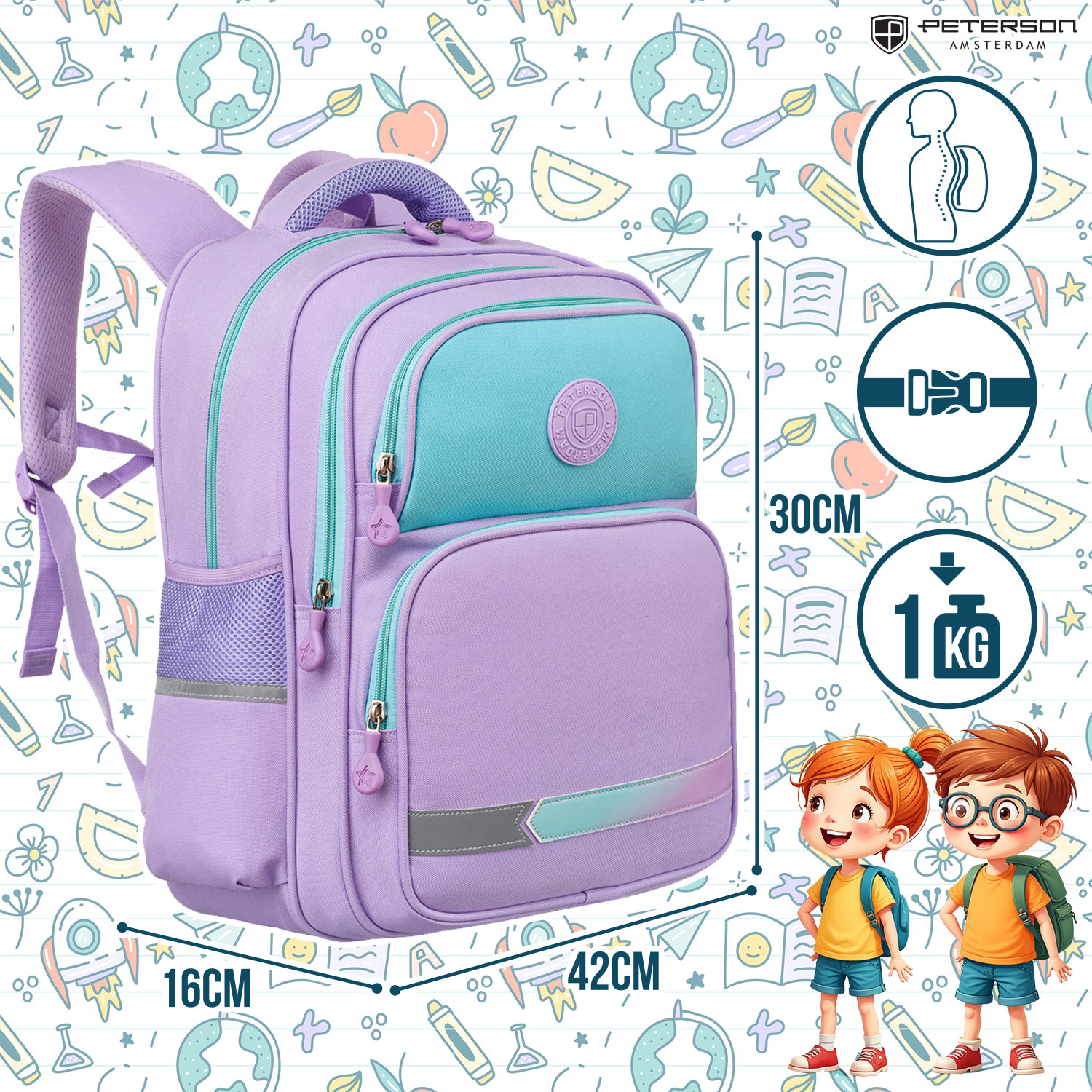 plecak ptn ps1-6036 purple