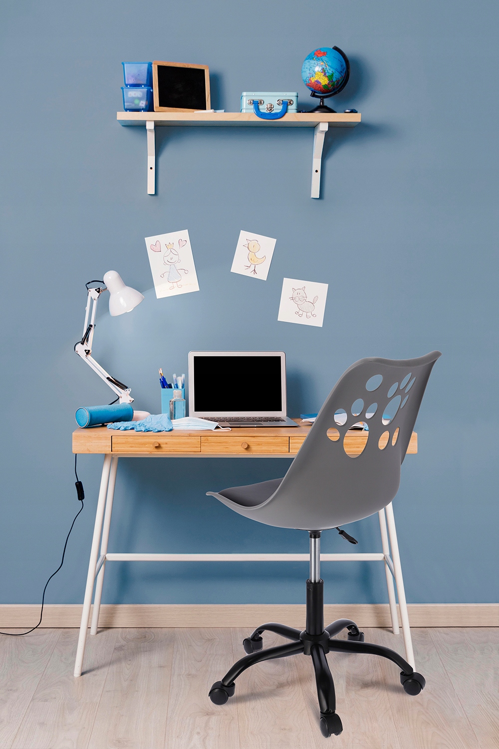 krzesło joy szaro-czarne