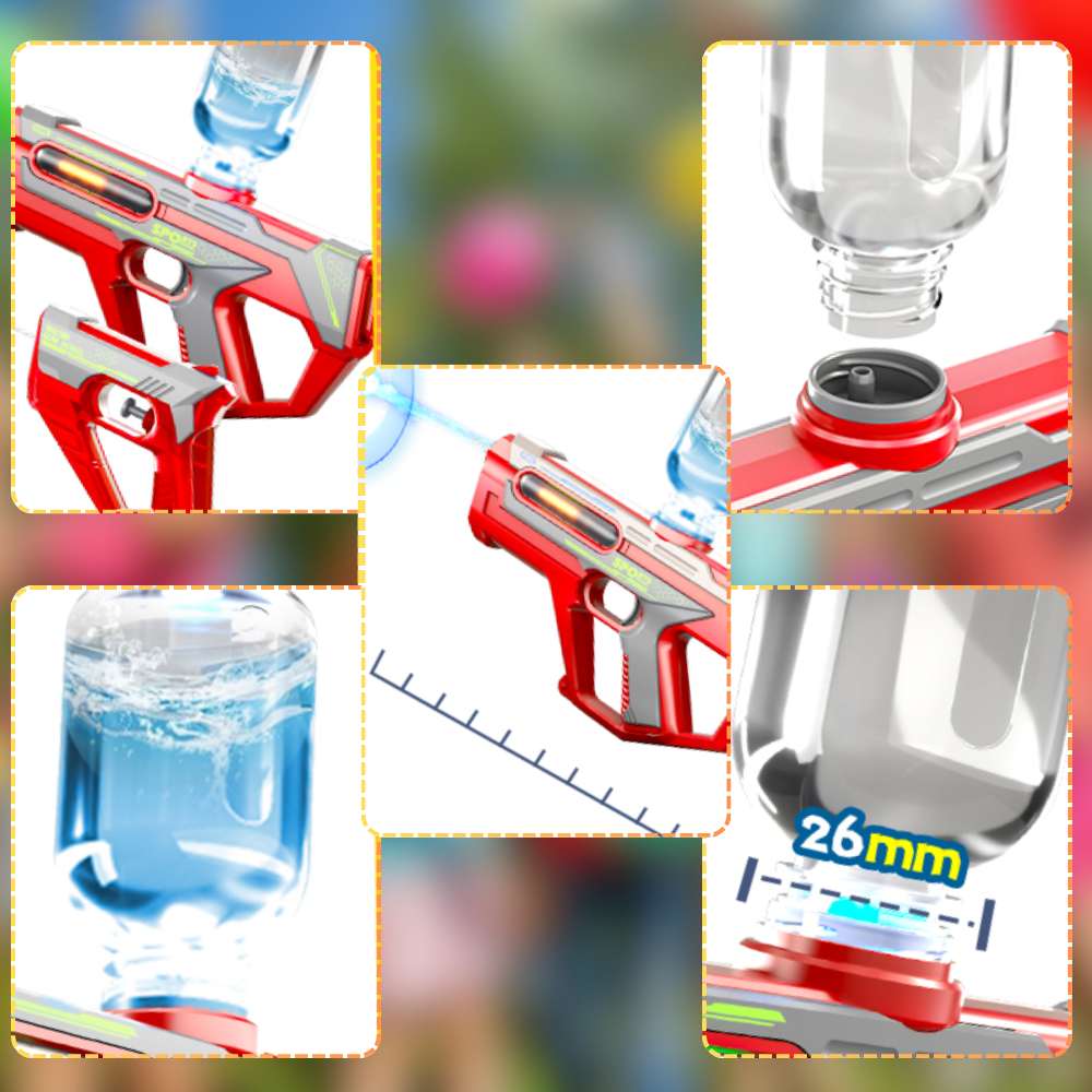 pistolet na wodę elektryczny automatyczny karabin wodny 2w1 akumulator