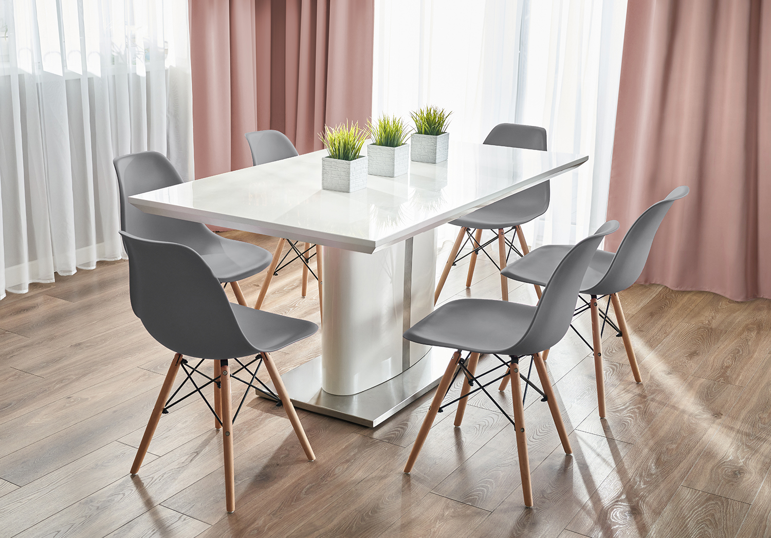 4 x krzesło szare (ikeabox)