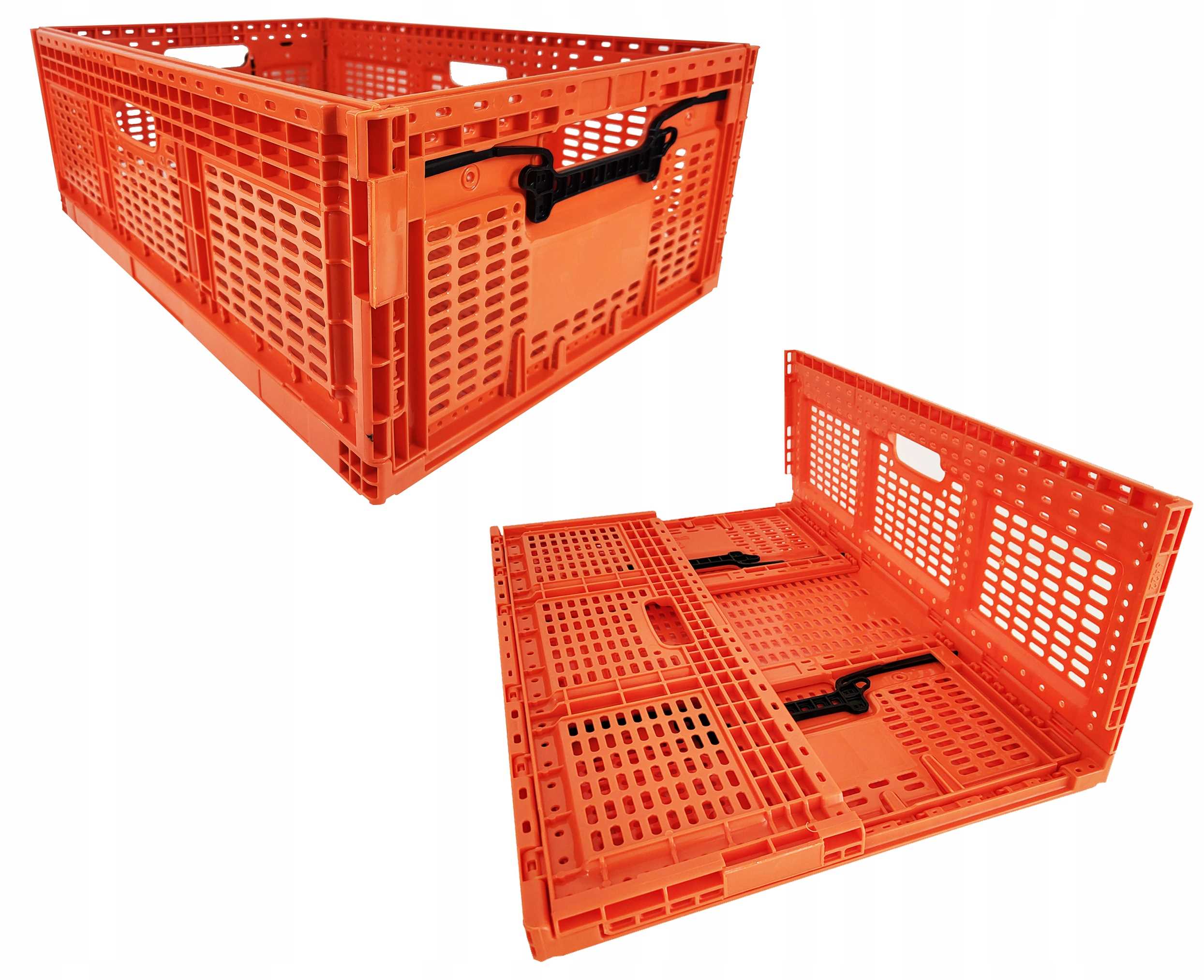 skrzynka składana 600x400x219mm pomarańczowa