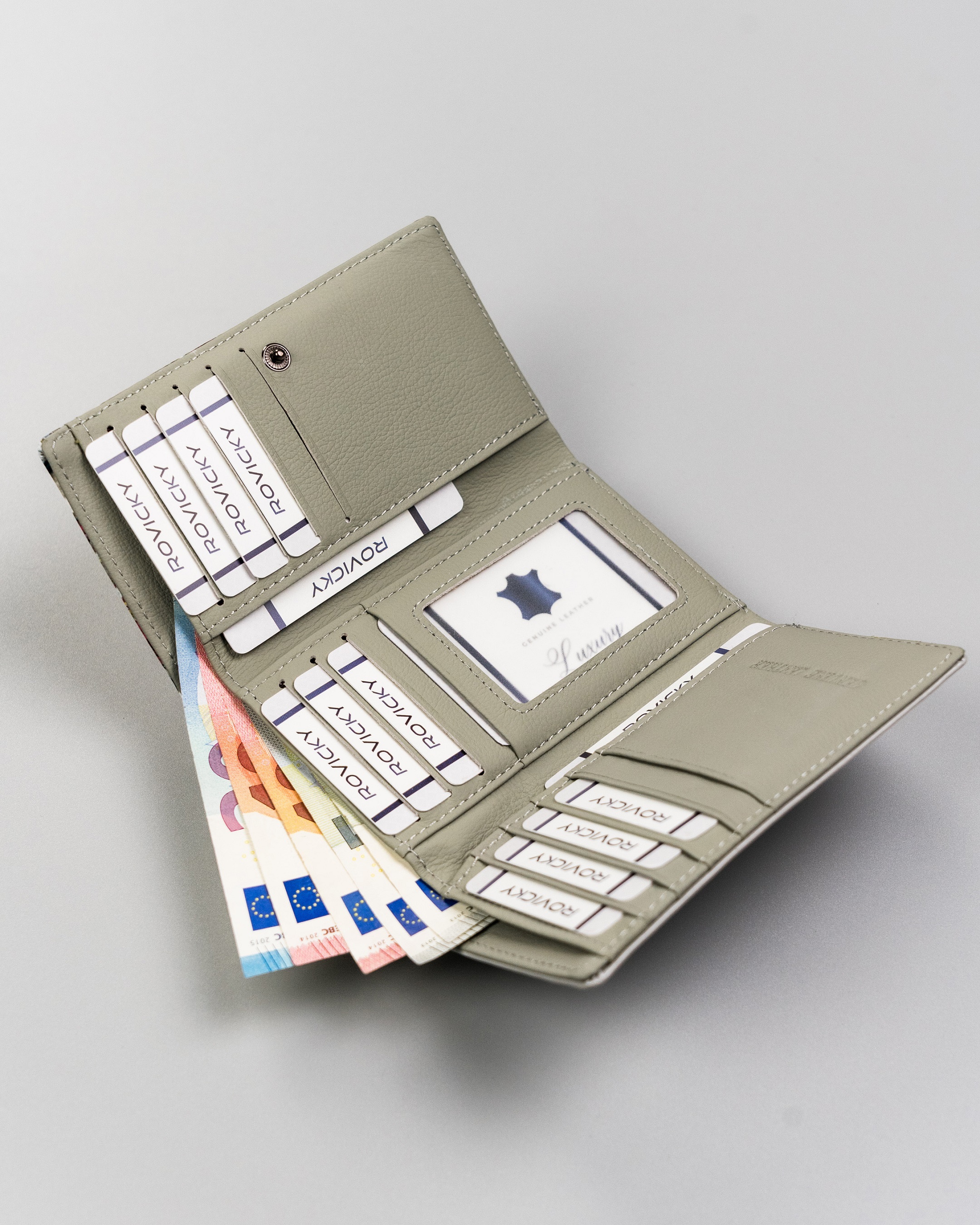 portfel damski skóra+pu pn29-fl-bl-multi