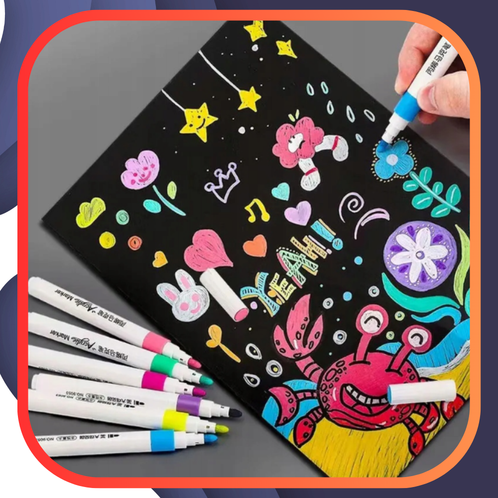 flamastry pisaki akrylowe do różnych powierzchni 48 szt acrylic marker