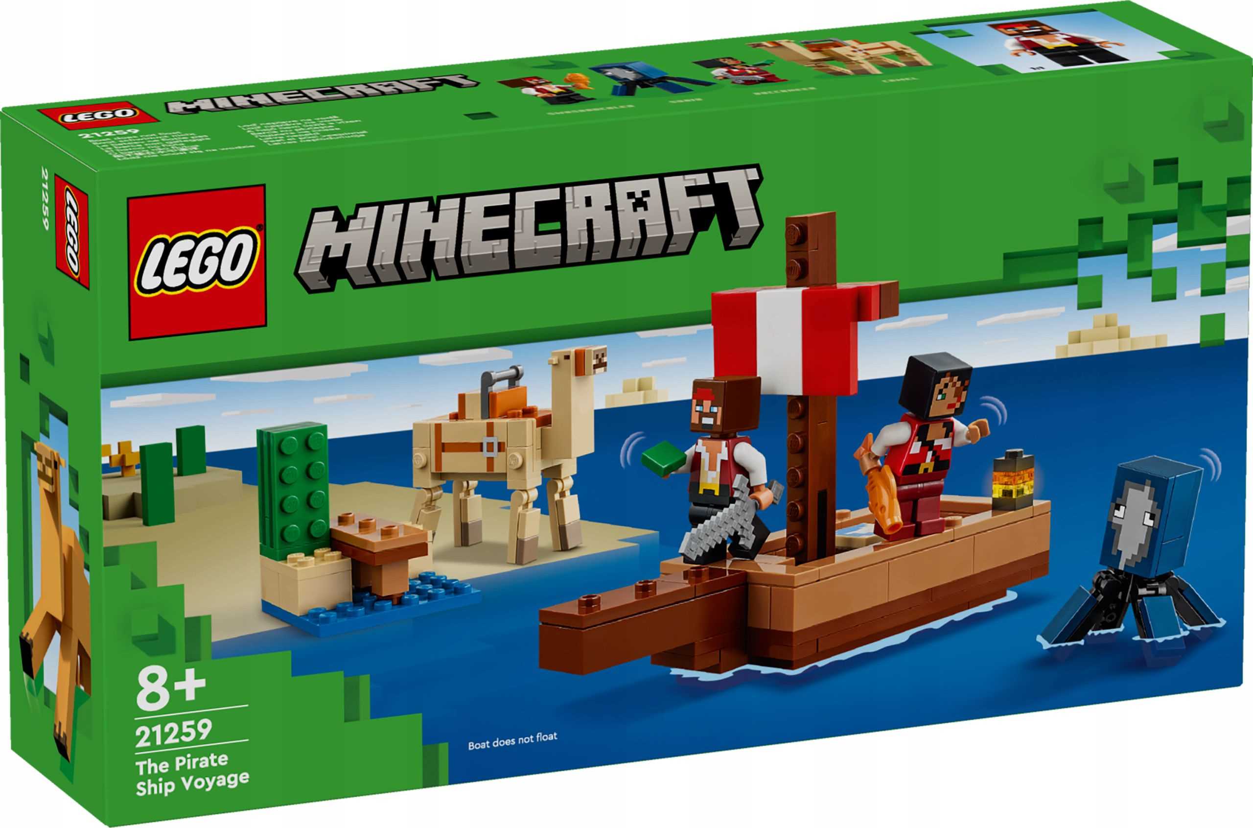 21259 - lego minecraft - rejs statkiem pirackim