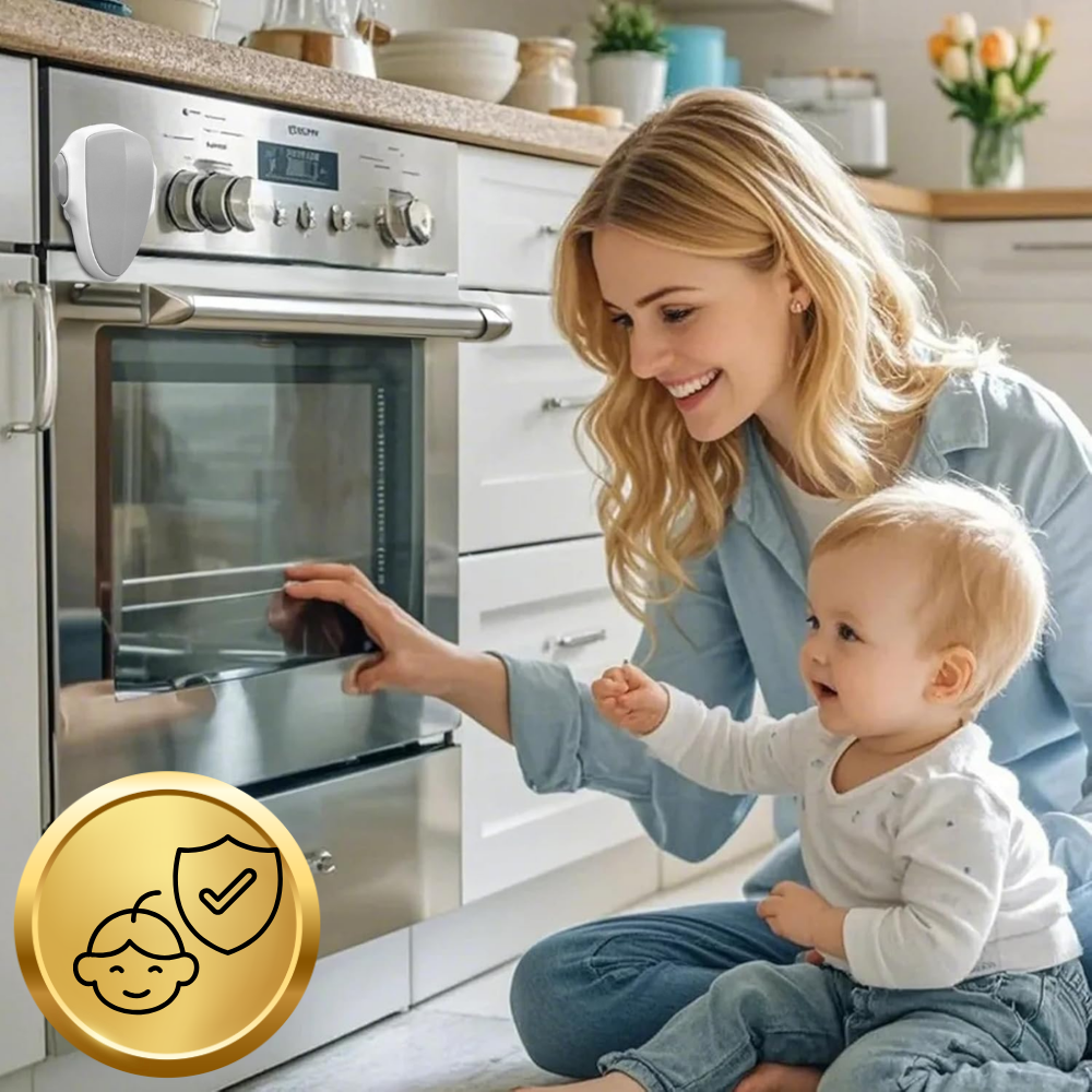 zabezpieczenie piekarnika blokada drzwi przed dziećmi mikrofali nicekids