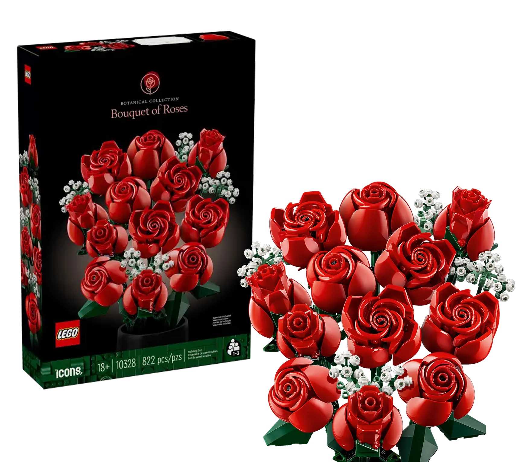 10328 - lego icons - bukiet róż