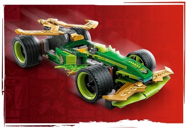 71828 - lego ninjago - samochód wyścigowy lloyda z napędem typu pull-back