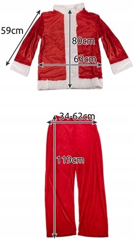 strój/ kostium św. mikołaja pako 22682