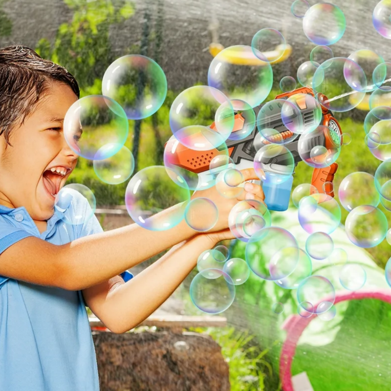 pistolet na bańki i wodę elektryczny automatyczny karabin wodny 2w1