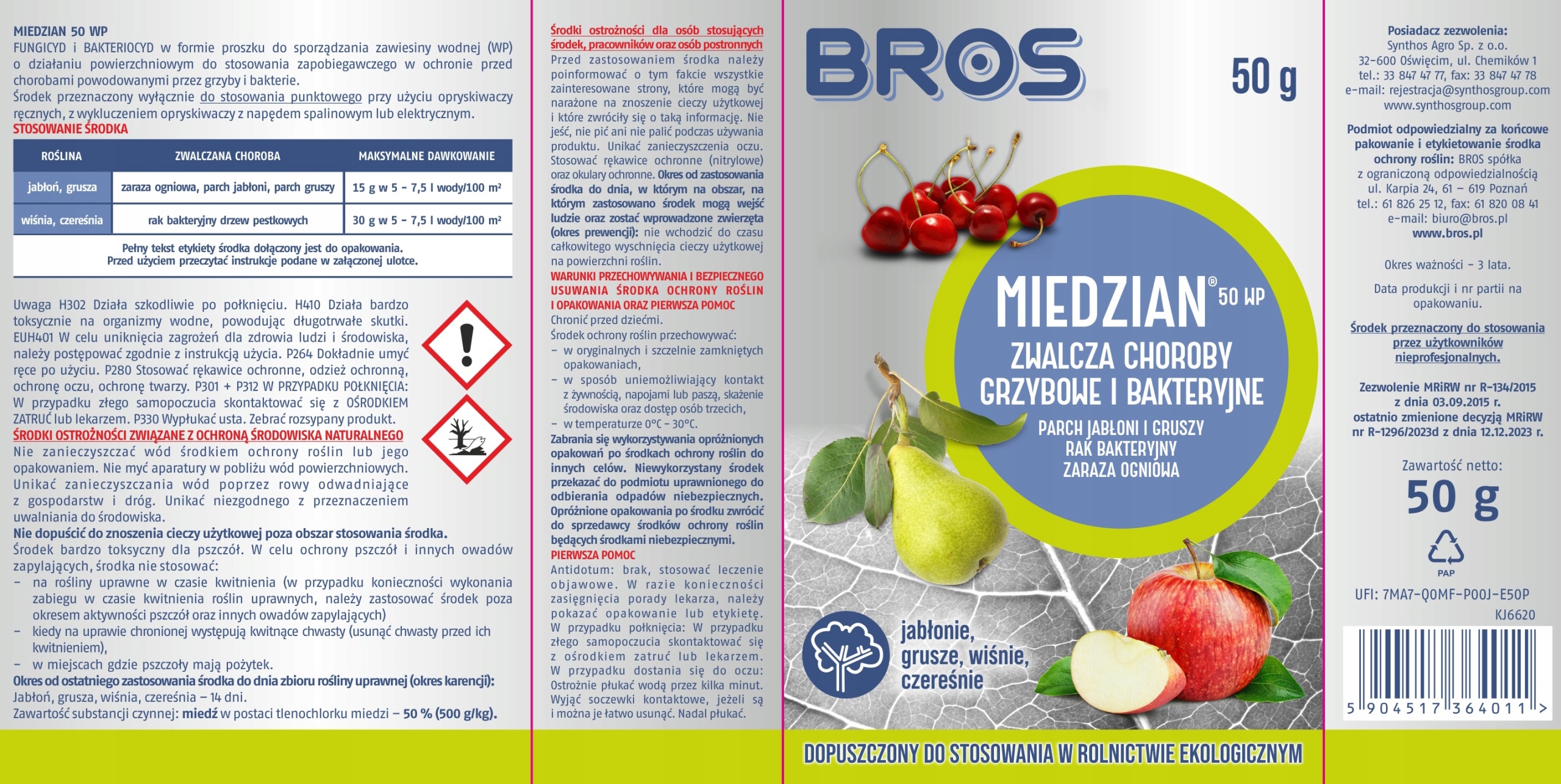 bros - miedzian 50wp 50g