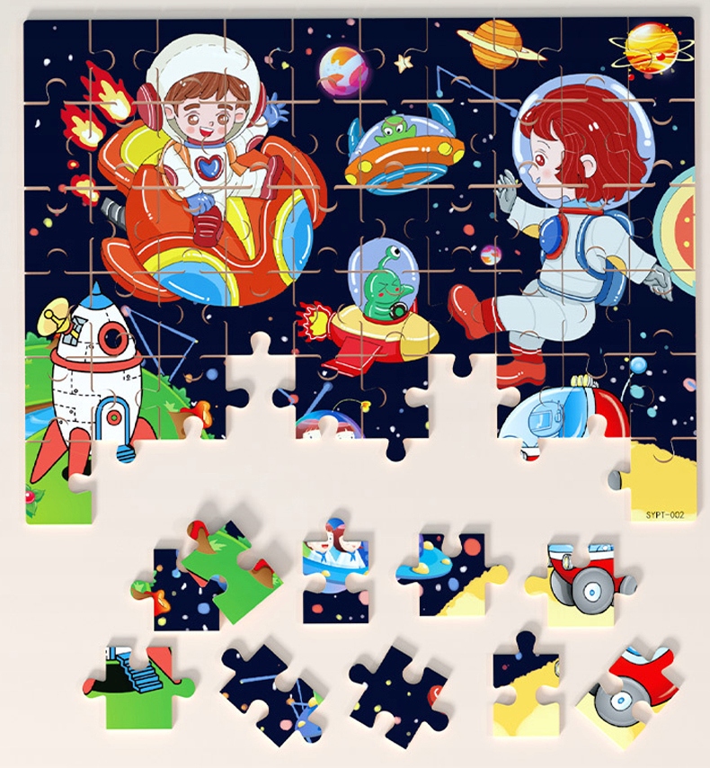 puzzle drewniane kosmos jhtoy-994