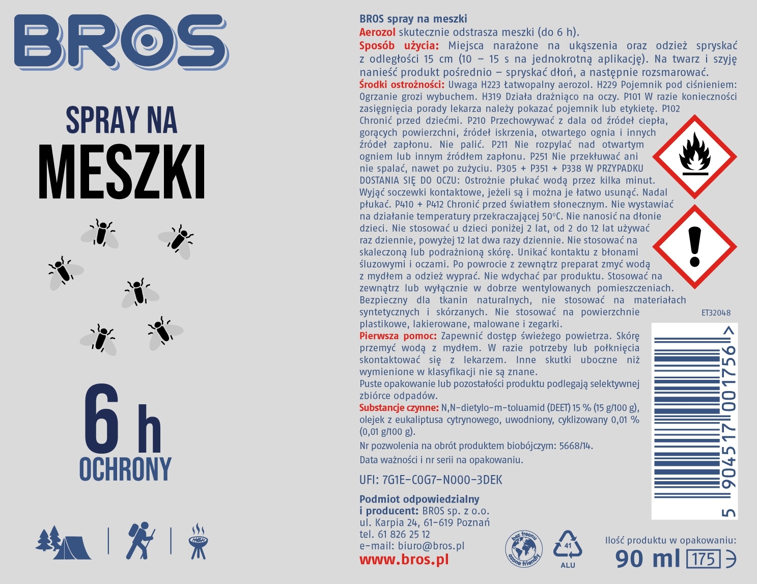 bros - spray na meszki 90ml