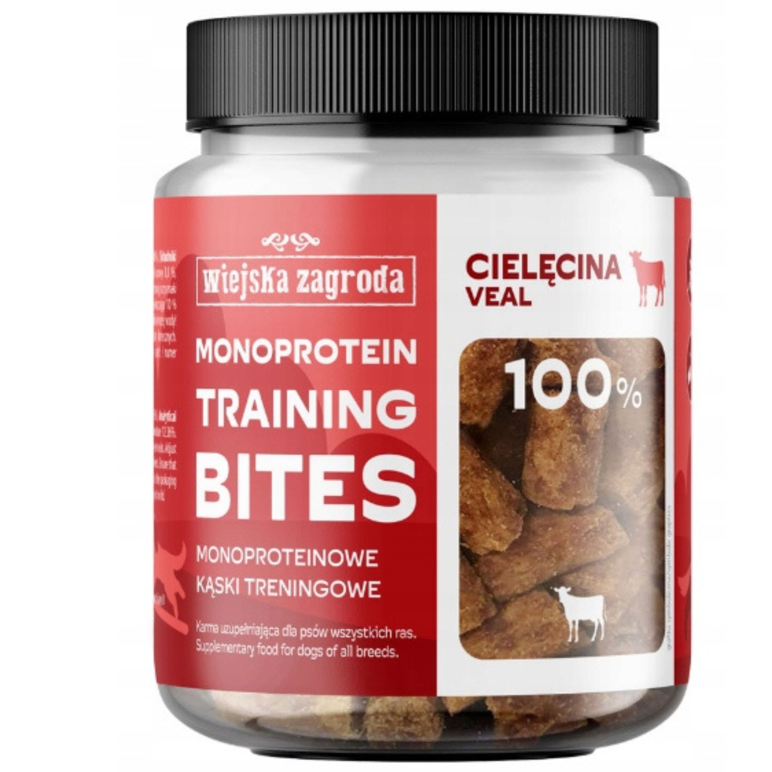 przysmaki dla psa cielęcina kąski monoproteinowe 150g wiejska zagroda