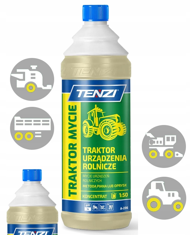 tenzi traktor mycie środek do mycia maszyn rolniczych 1l