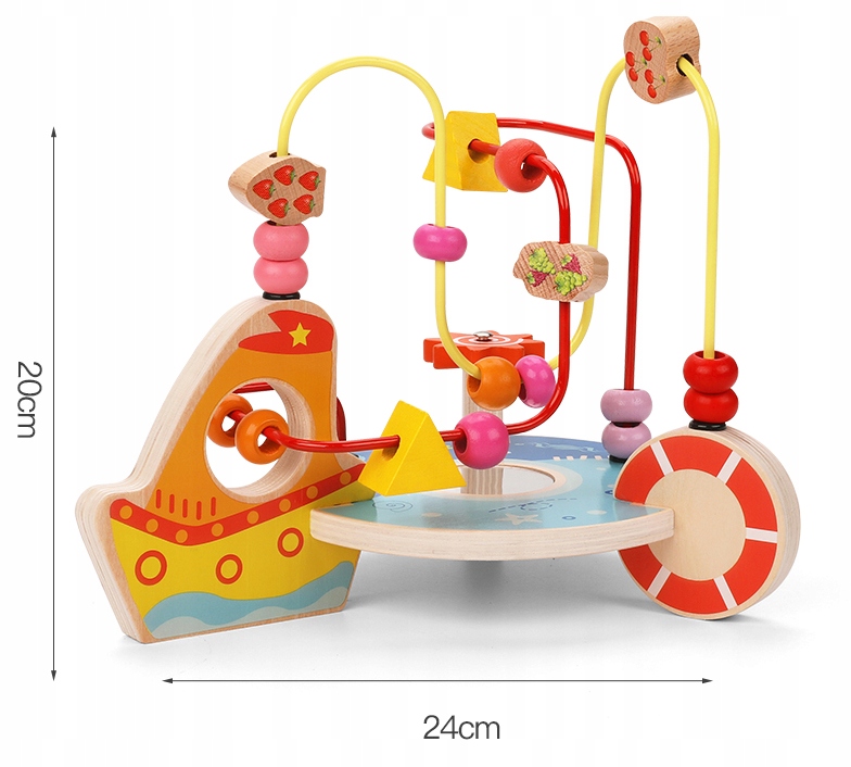 drewniany labirytn statek jhtoy-408