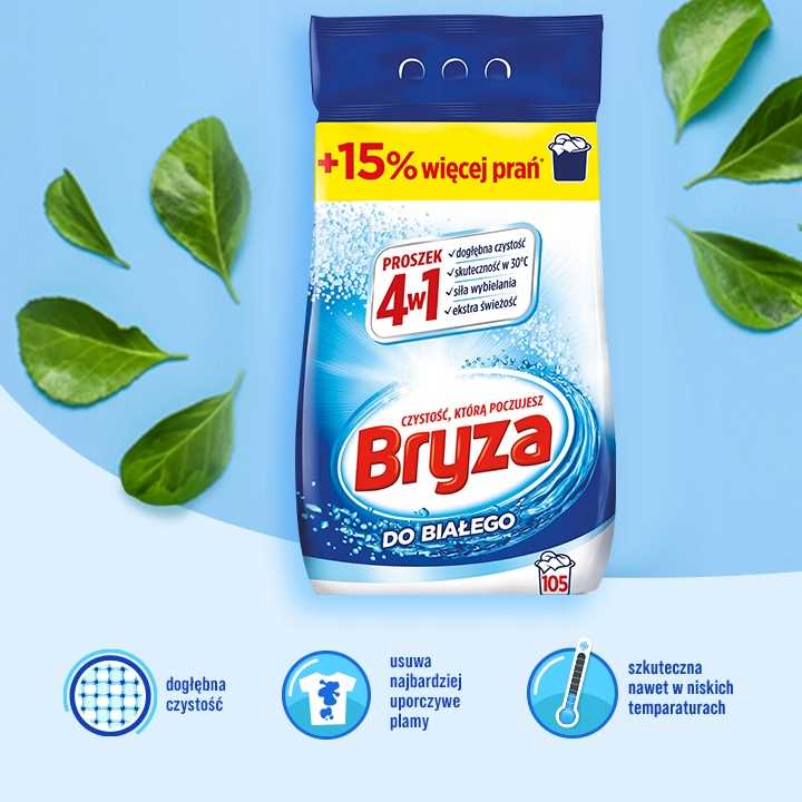 bryza 4w1 proszek white 6,825kg / 105 prań