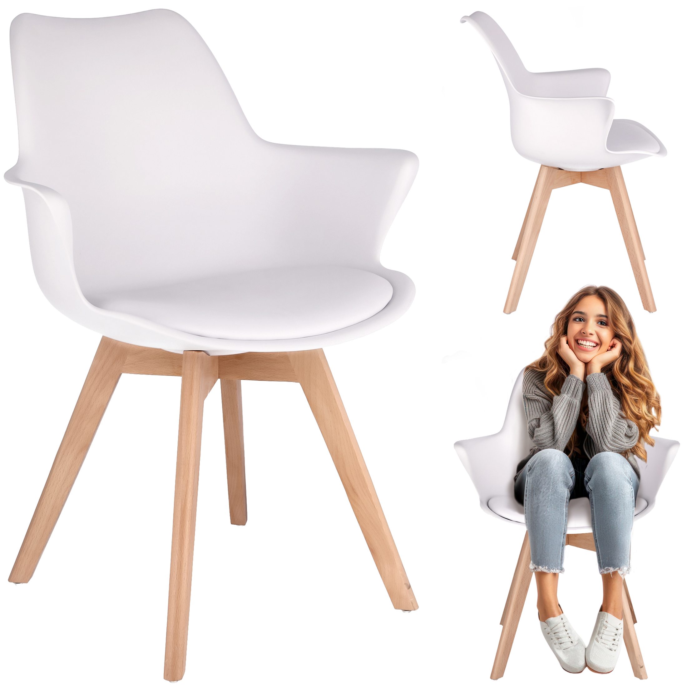 krzesło orlean białe