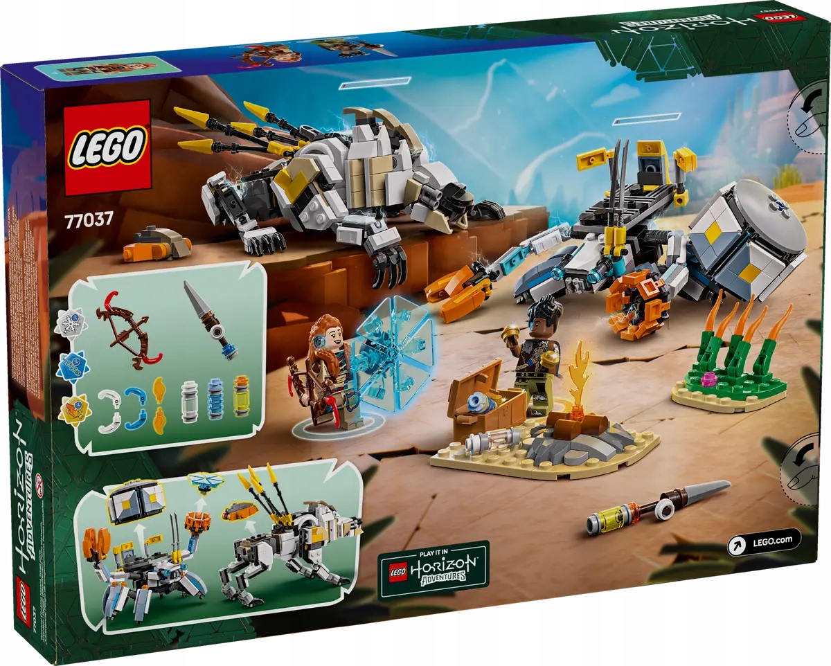 77037 - lego pozostałe serie - aloy i varl kontra krabołaz i piłoząb