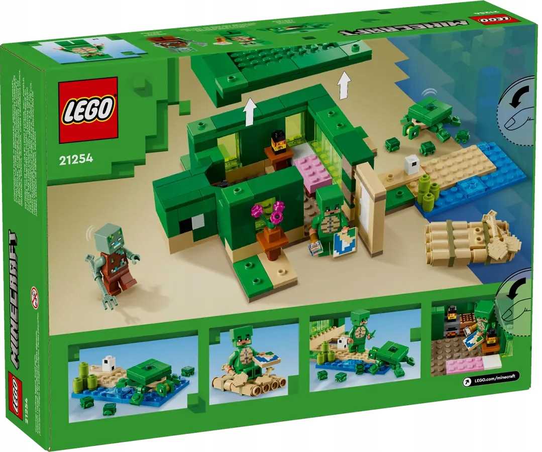 21254 - lego minecraft - domek na plaży żółwi