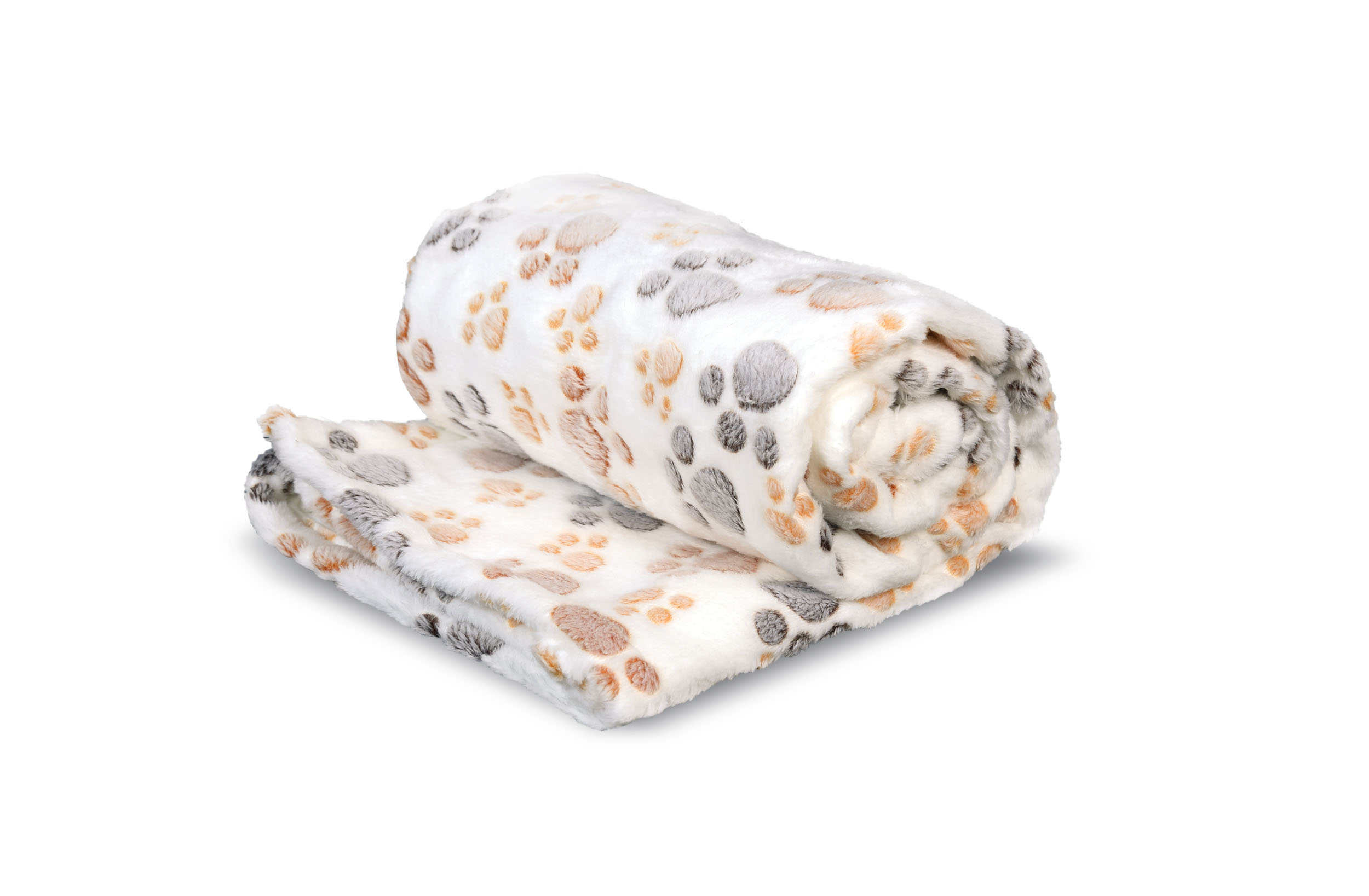 koc polarowy 70x50 cm łapy jasne