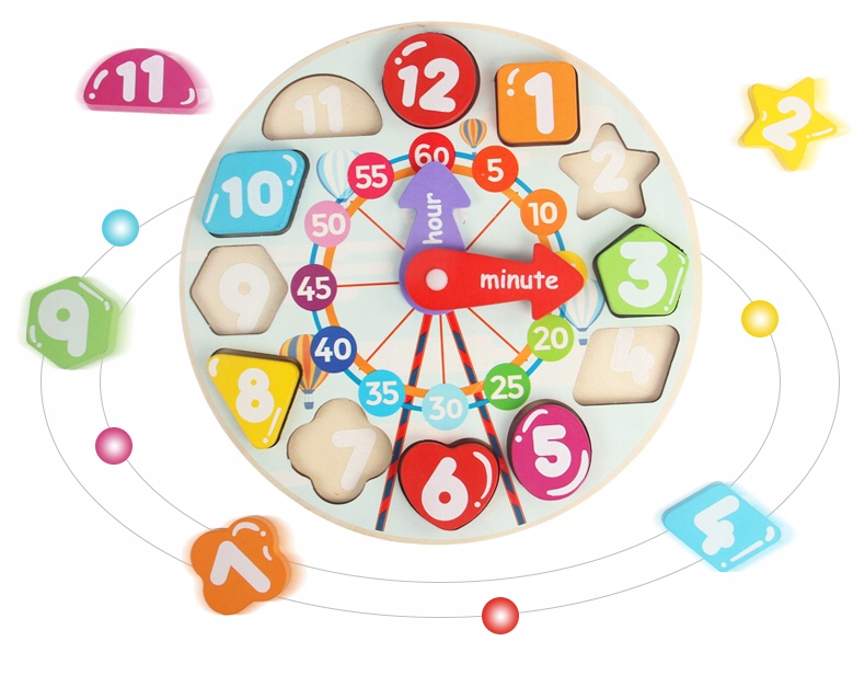 zegar drewniany jhtoy-516