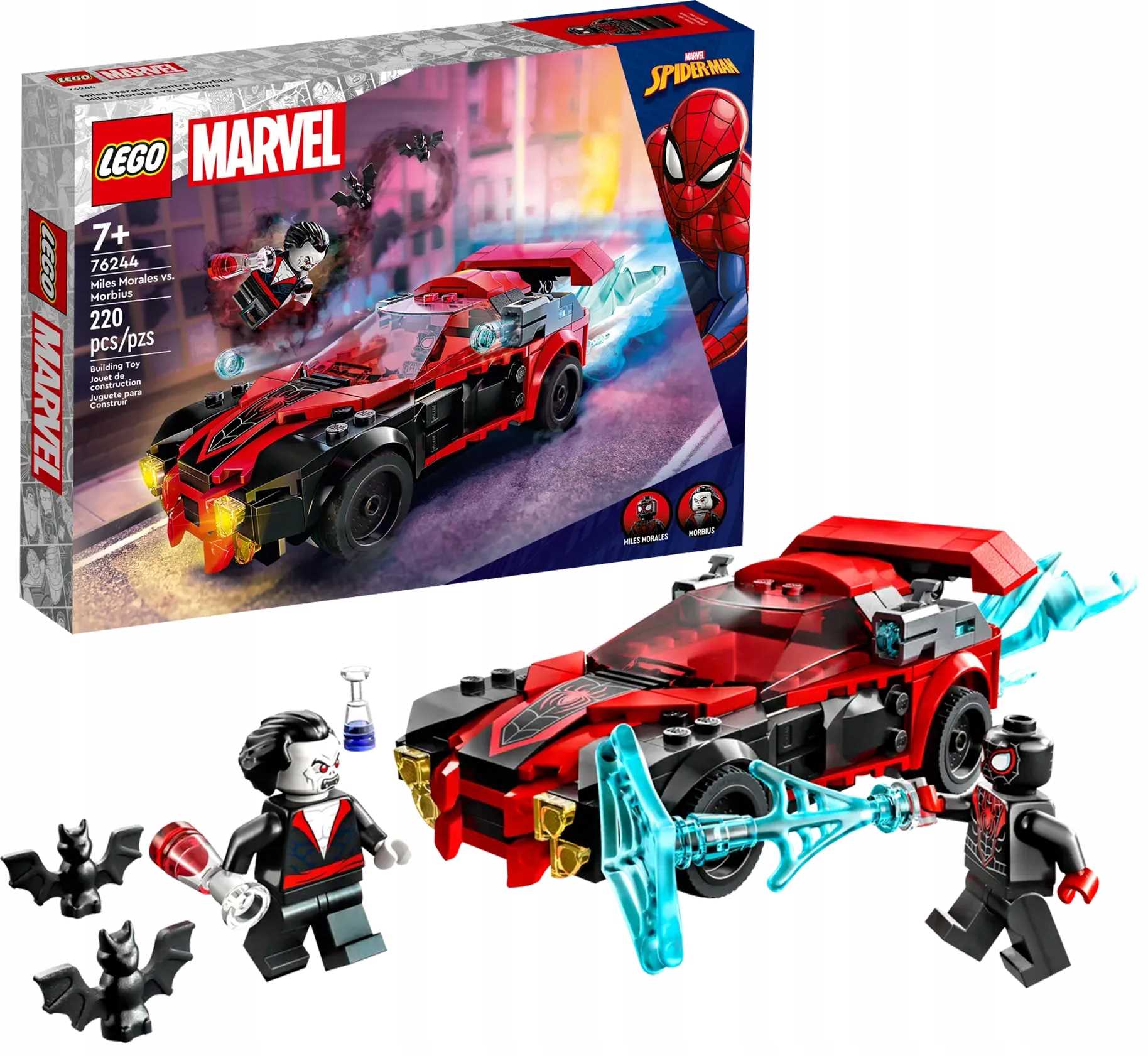76244 - lego super heroes - miles morales kontra morbius