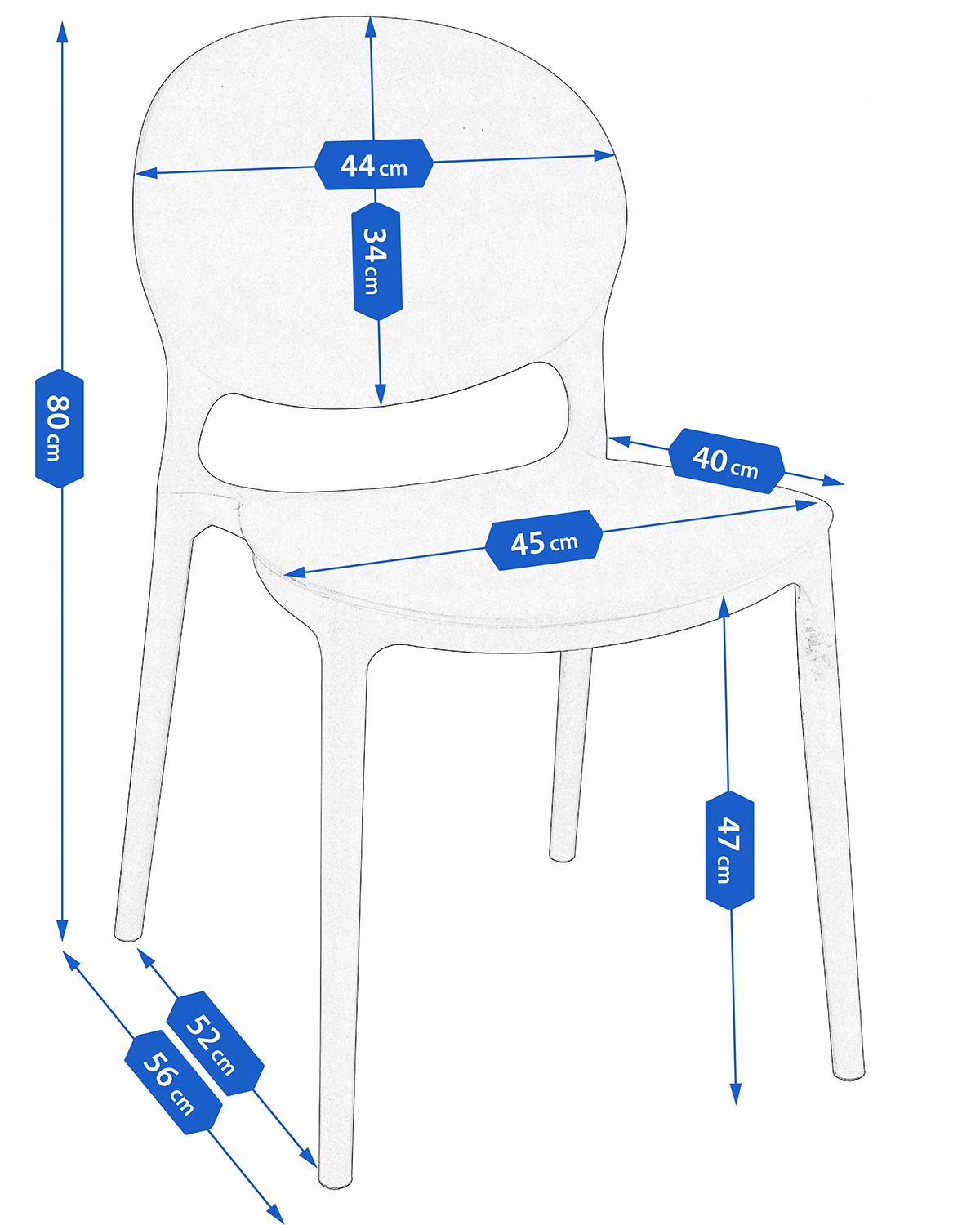 krzesło justin białe