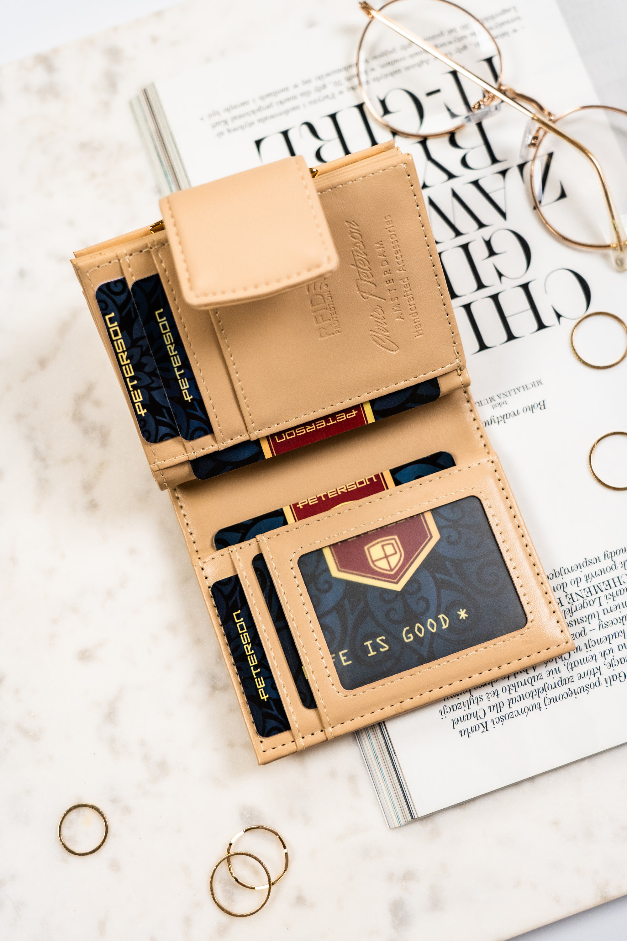 portfel damski eko ptn 42329-f8-7548 beige