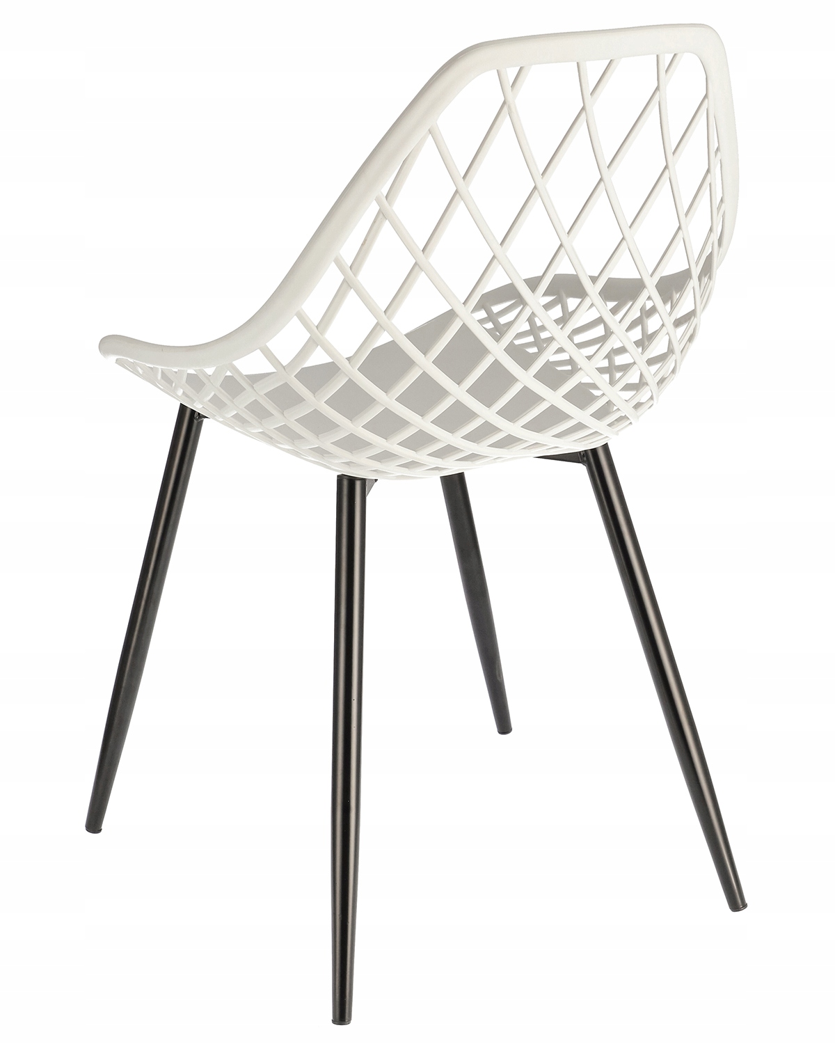 krzesło aranda białe + czarne nogi (nowy kod 15.10.2025)