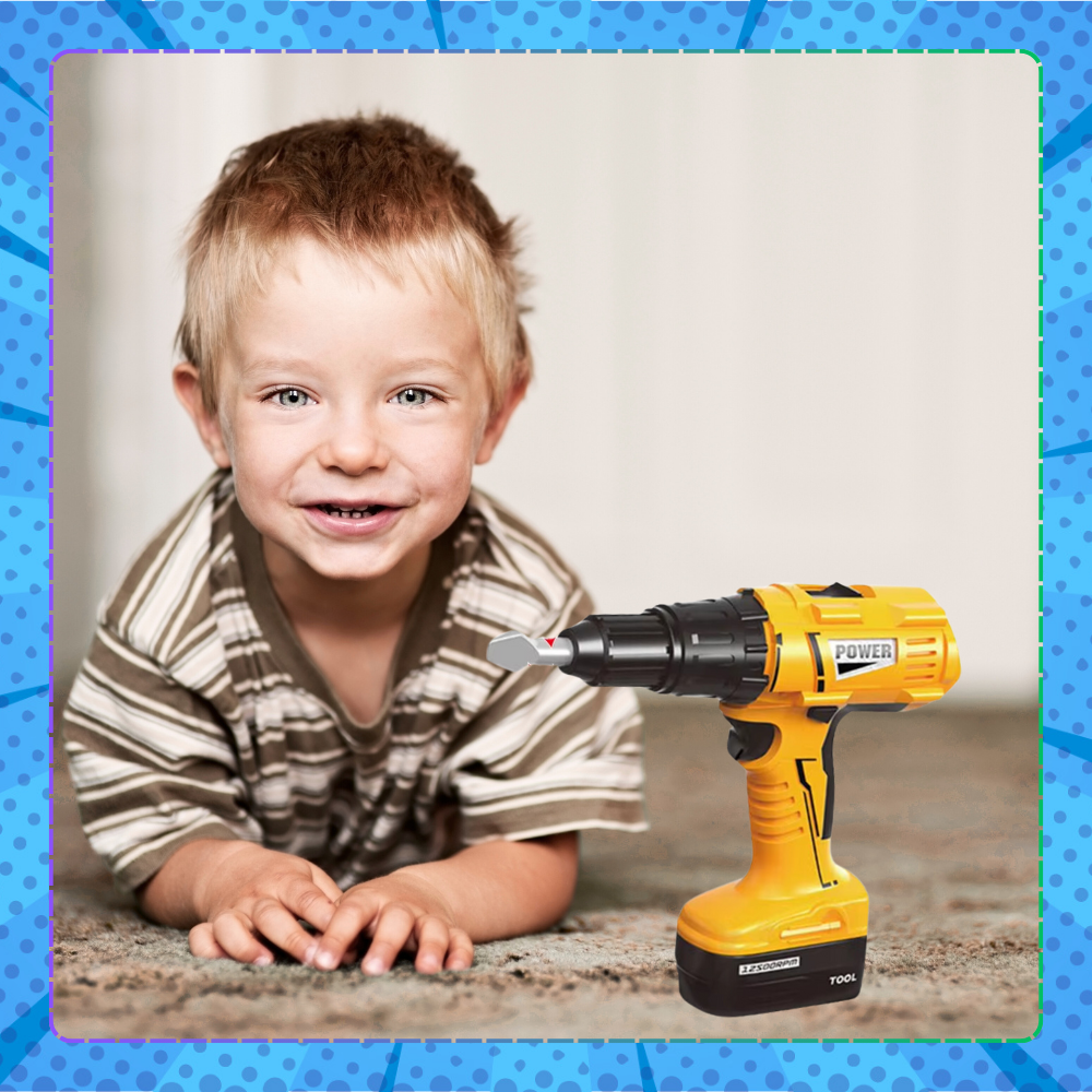 duży zestaw skrzynka z narzędziami dla dzieci wkrętarka majsterkowicz