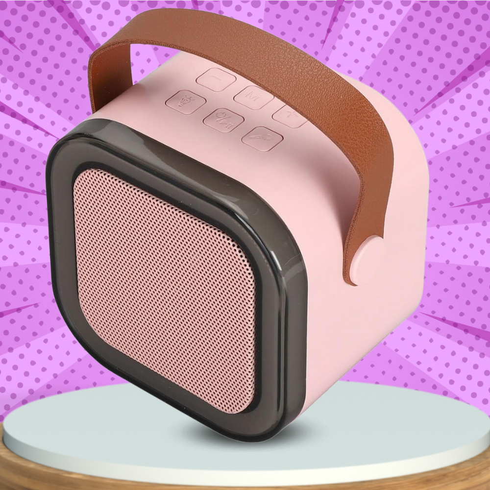 głośnik przenośny bezprzewodowy bluetooth karaoke z mikrofonem usb rgb v