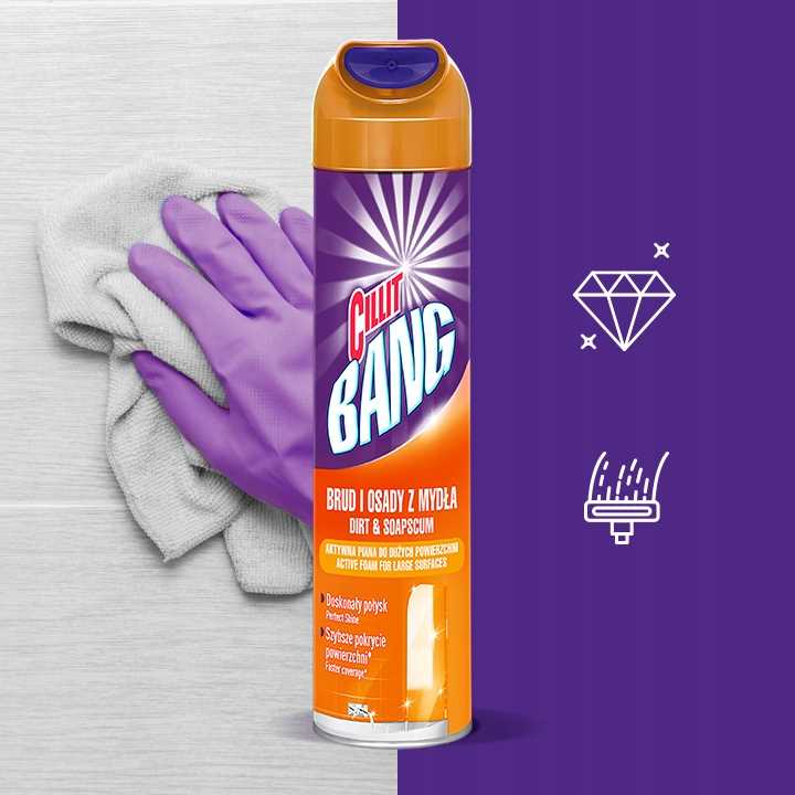 cillit bang aktywna piana osady z mydła i prysznice 600ml