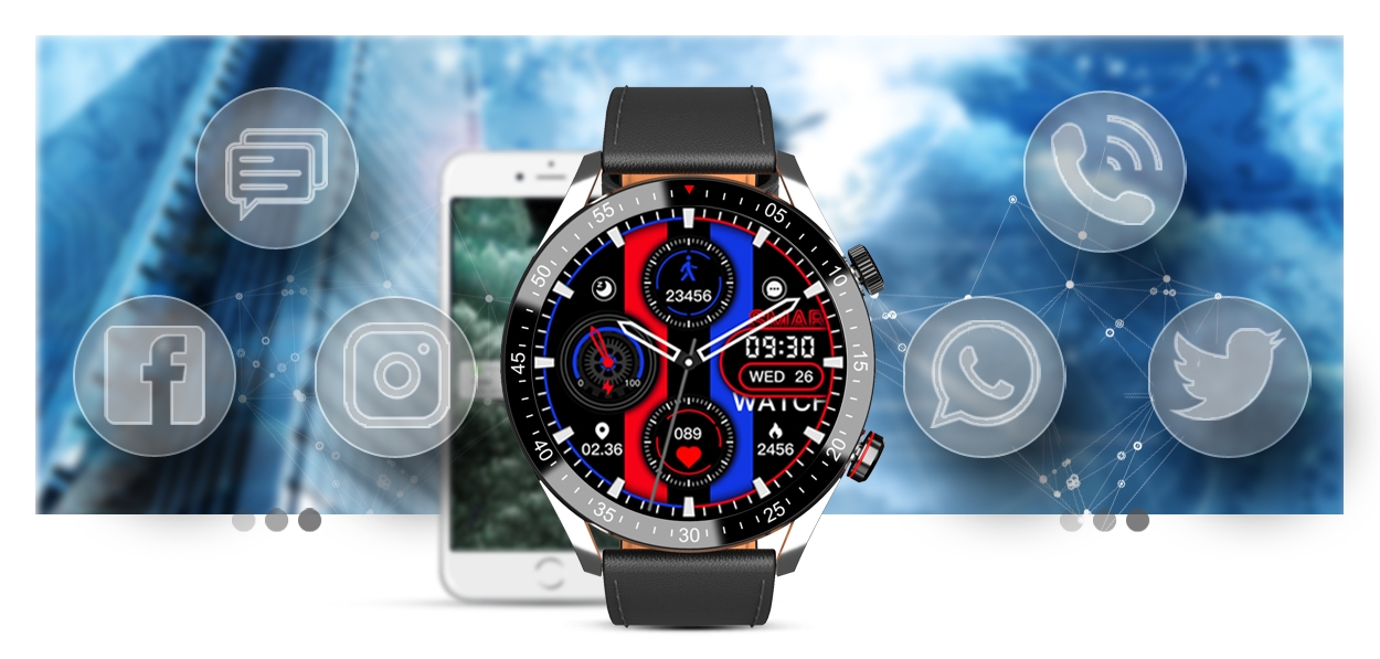 smartwatch męski gravity gt4-5