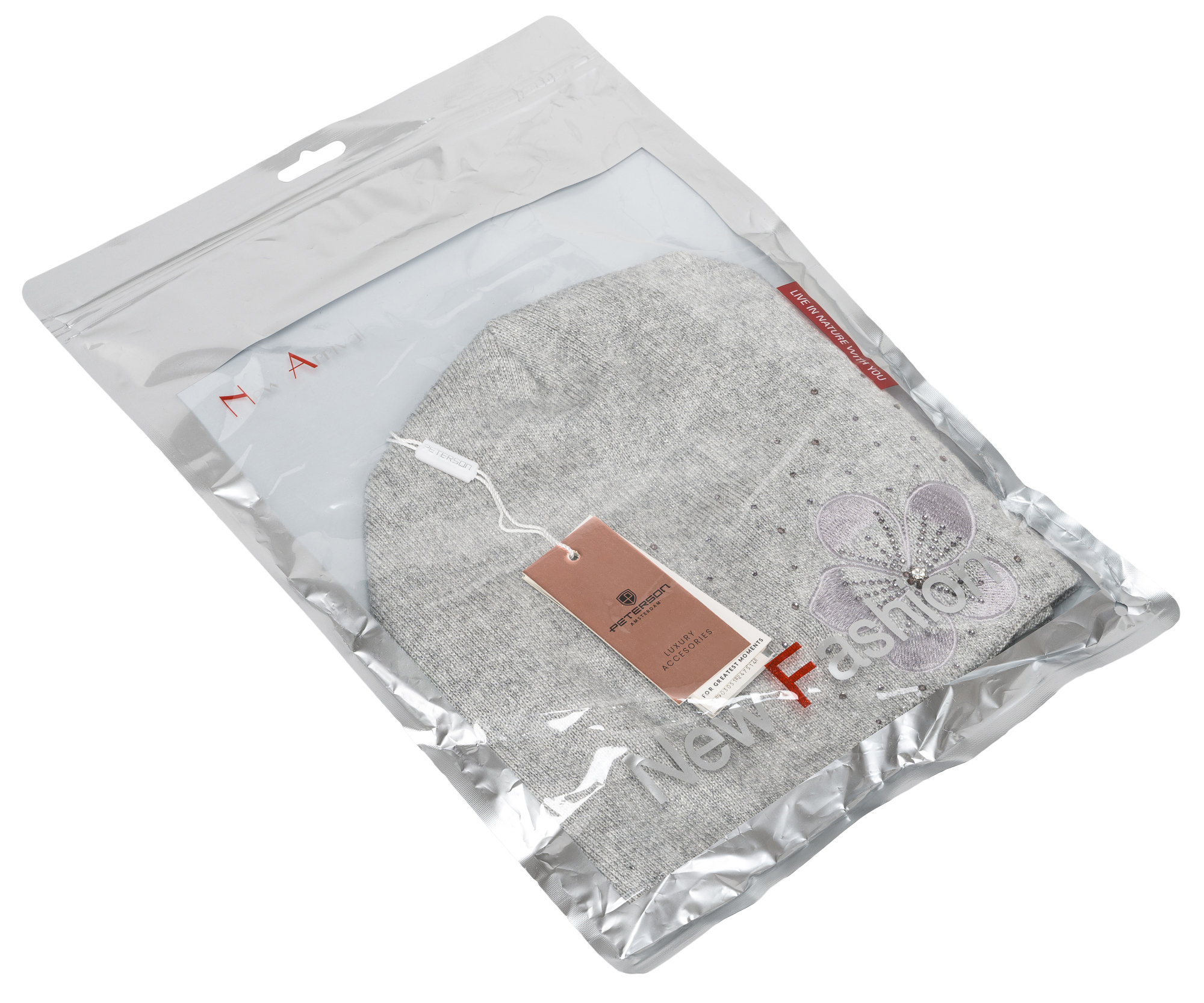 czapka ptn hat-02-7514 grey