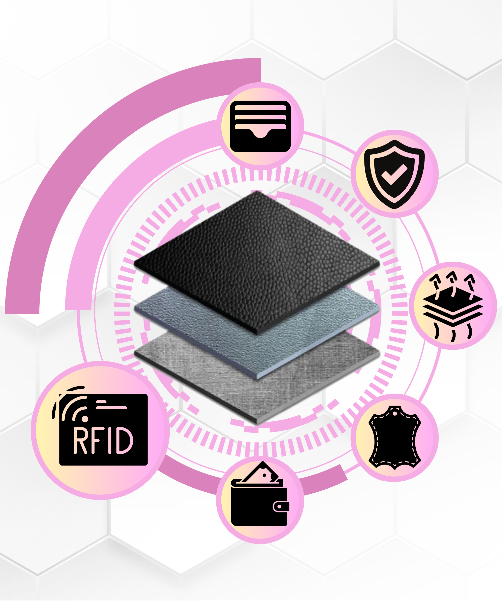 portfel damski skóra+pu ptn ps329-hnl-2982 purple