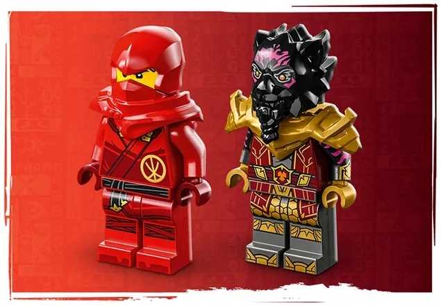 71789 - lego ninjago - bitwa samochodowo-motocyklowa między kaiem a rasem