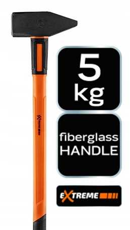 młotek ślusarski 5 kg, trzonek z włókna szklanego