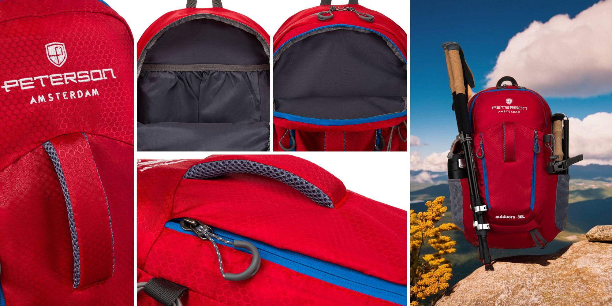 plecak ptn jps-02-8498 red/blu