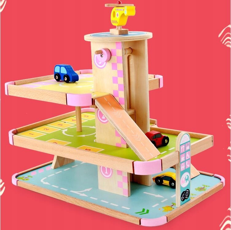 garaz parking z samochodami