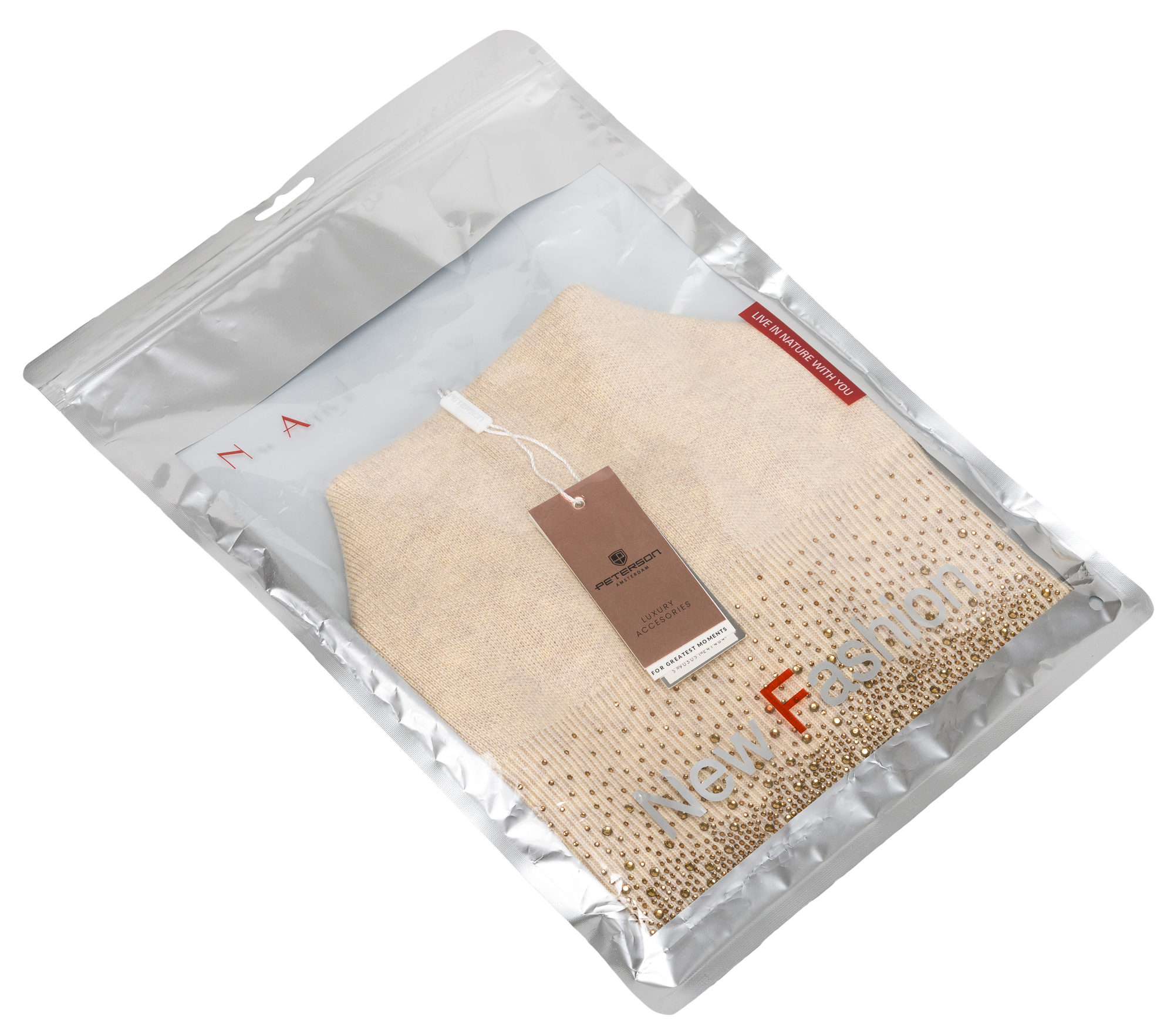 czapka ptn hat-01-7484 beige