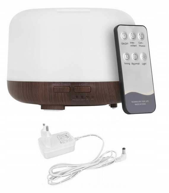 dyfuzor zapachowy - nawilżacz led z pilotem n11056