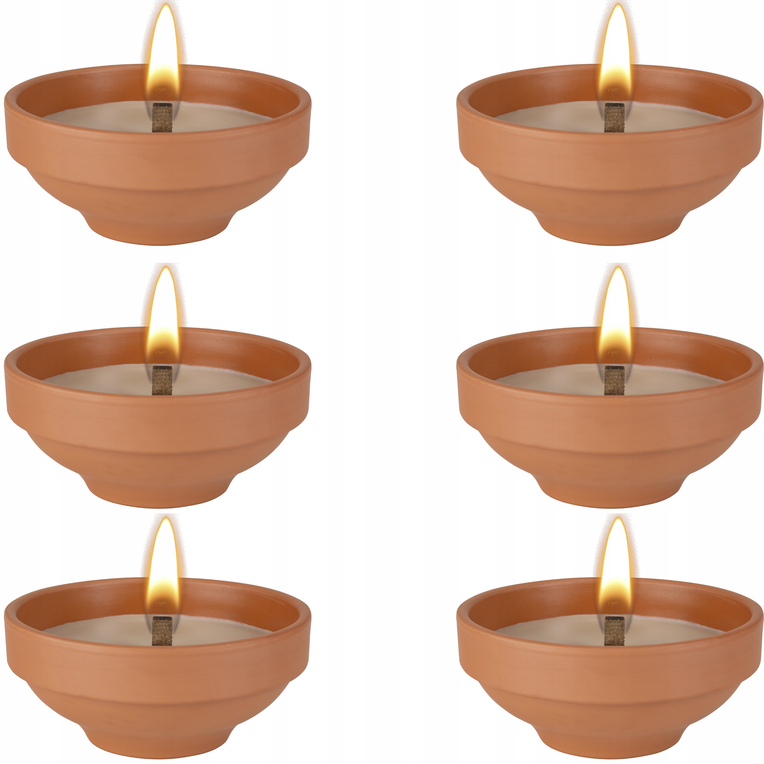 bispol - znicz ceramiczny otwarty c003 - 6 szt.