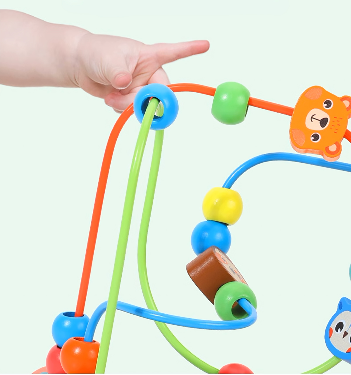 labirynt edykacyjny zoo przeplatanka mula do ciągania na kołach