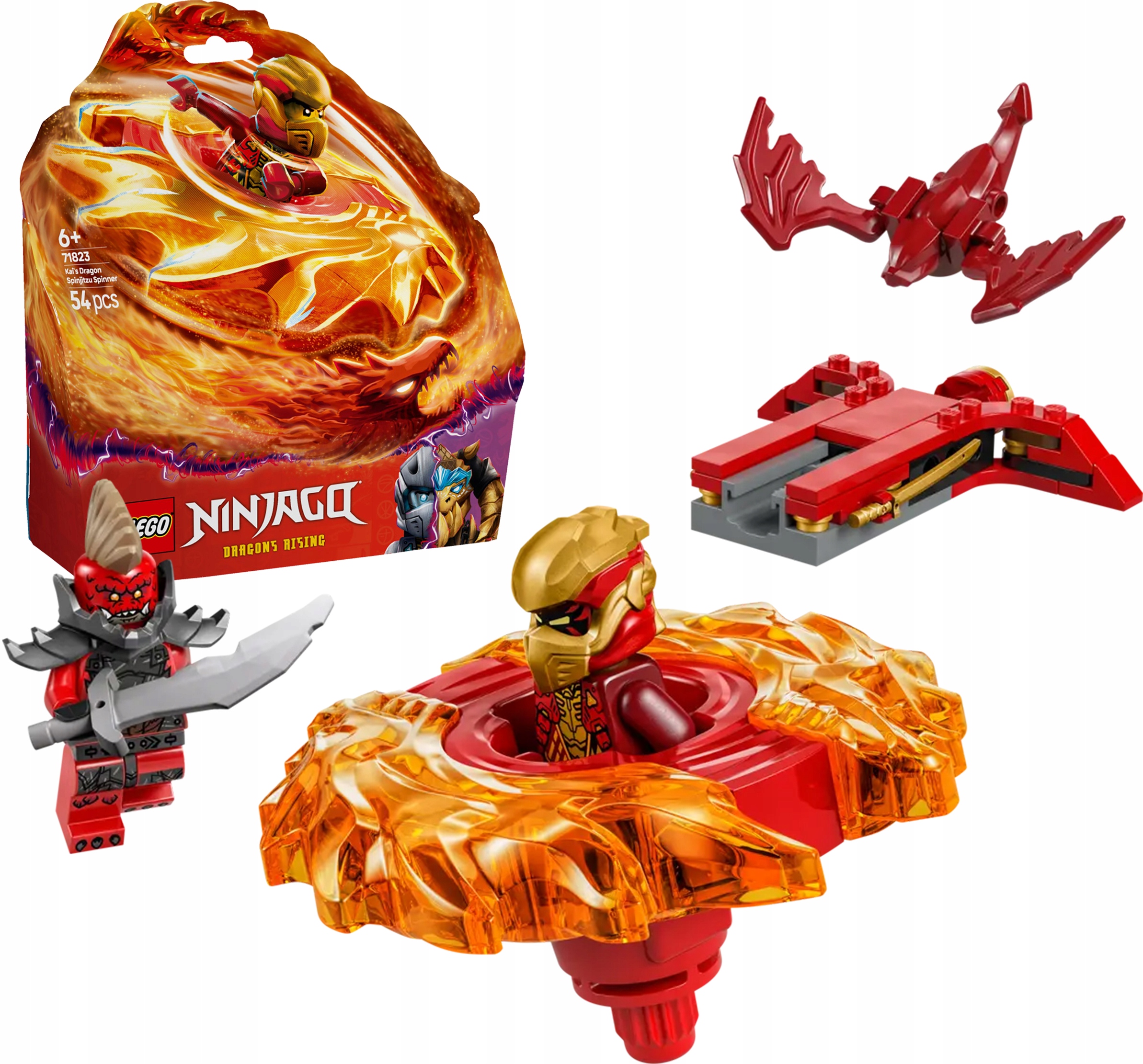 71823 - lego ninjago - smoczy spinner spinjitzu kaia