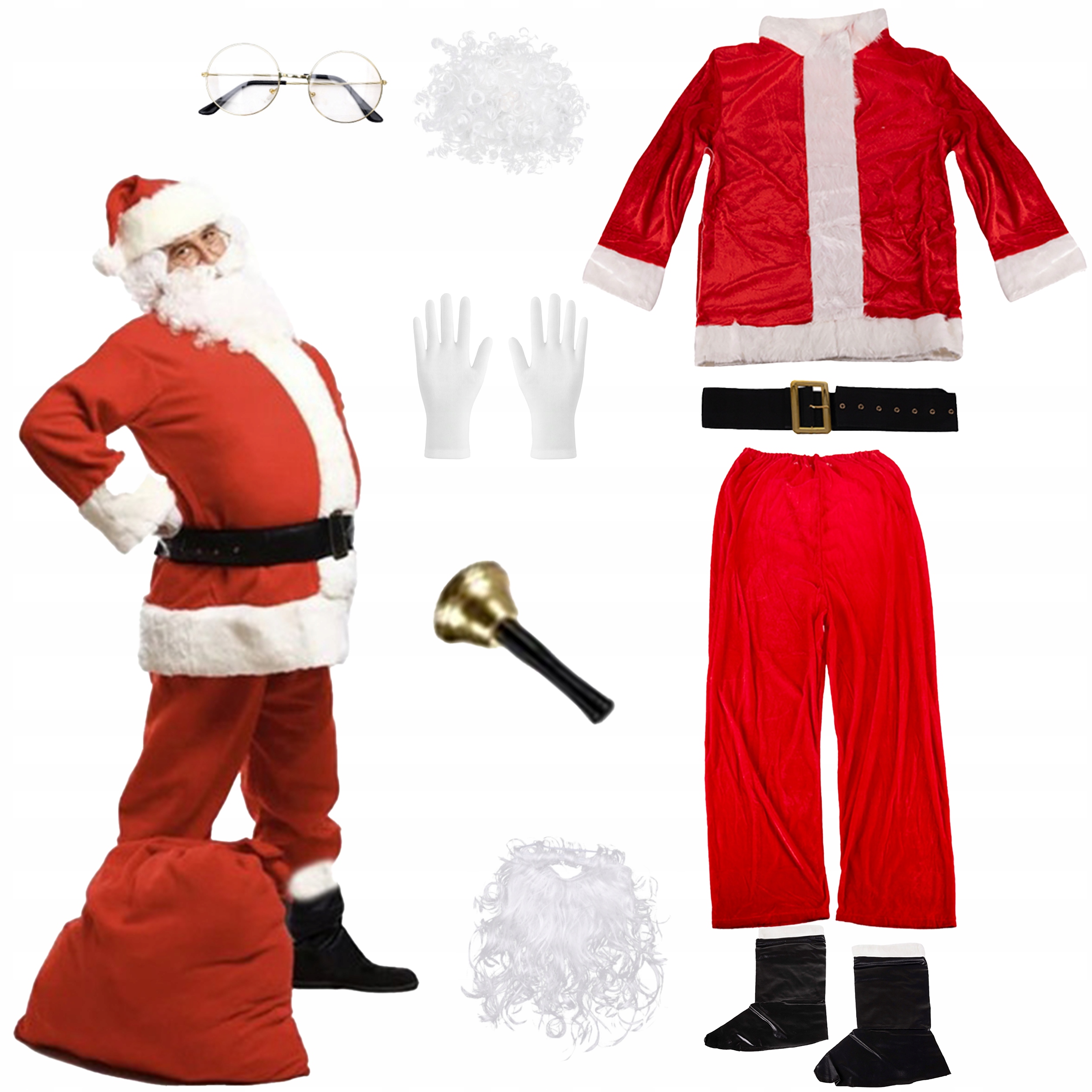 strój/ kostium św. mikołaja pako 22682