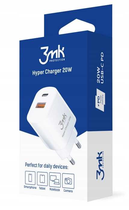 ładowarka 3mk hyper charger 20w white