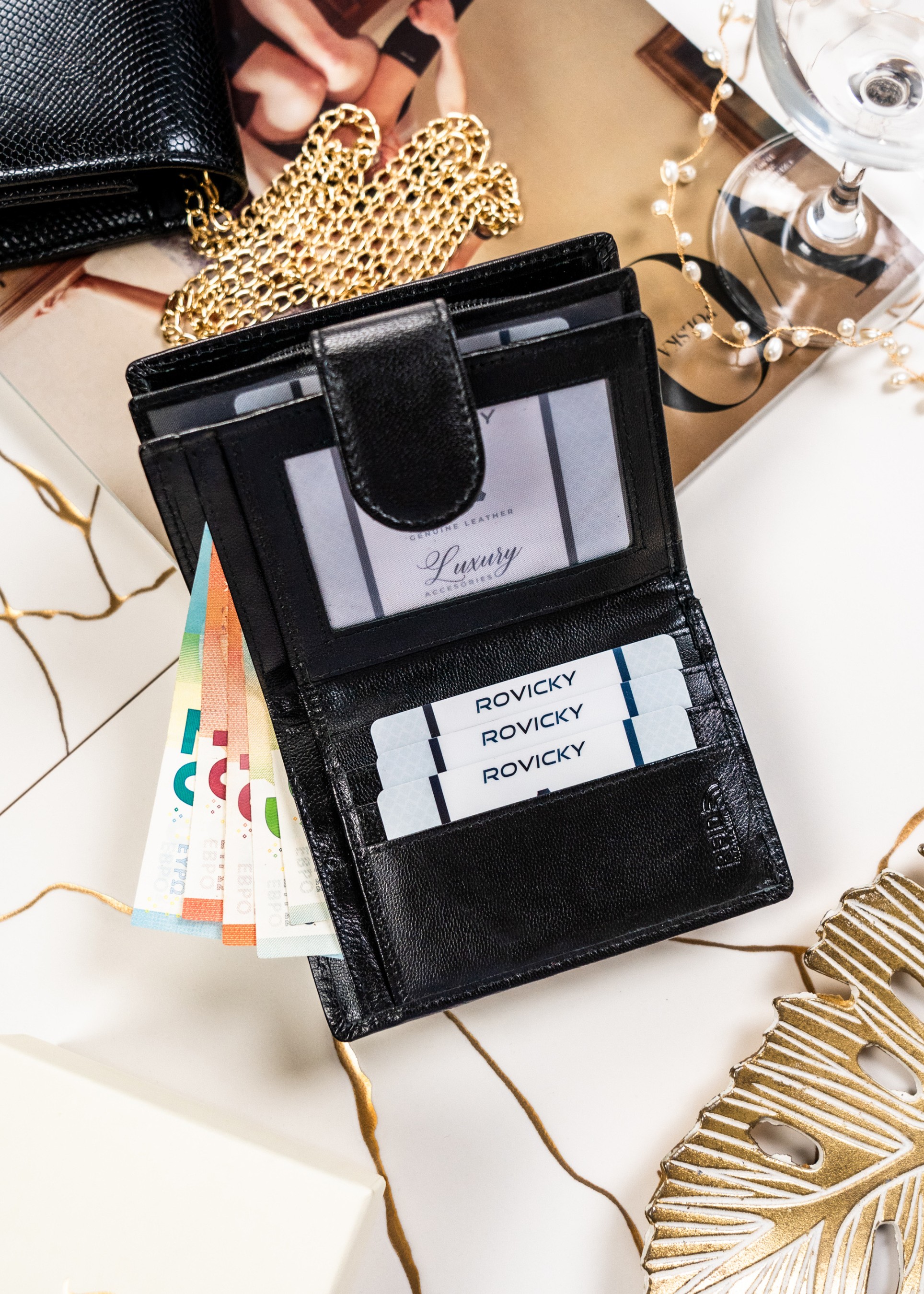 portfel damski skórzany rd-09-gcl-2524 black