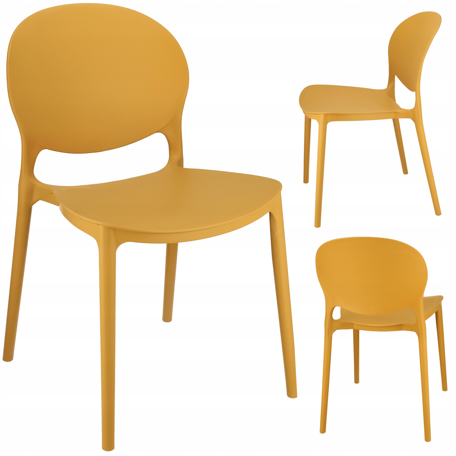 krzesło justin musztardowe